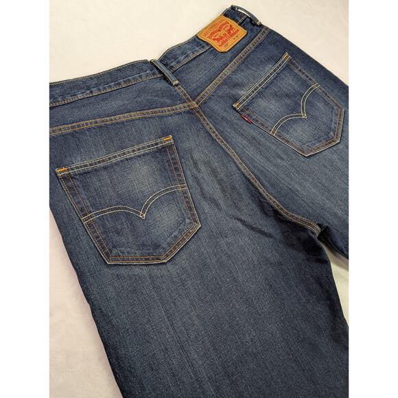 Levi's 569 Loose Straight Denim Shorts 38W 12L (Labeled 36W) 100% Cotton - Picture 12 of 13